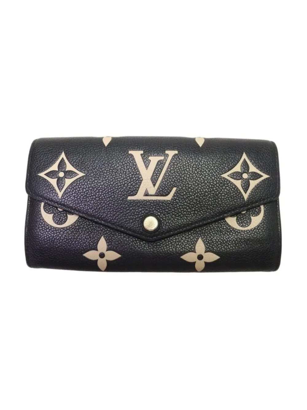 Louis Vuitton Monogram Empreinte Bicolor Portefeuille Sarah Bifold Wallet